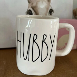 Rae Dunn Hubby mug a great for a bridal shower gift, to use or display!